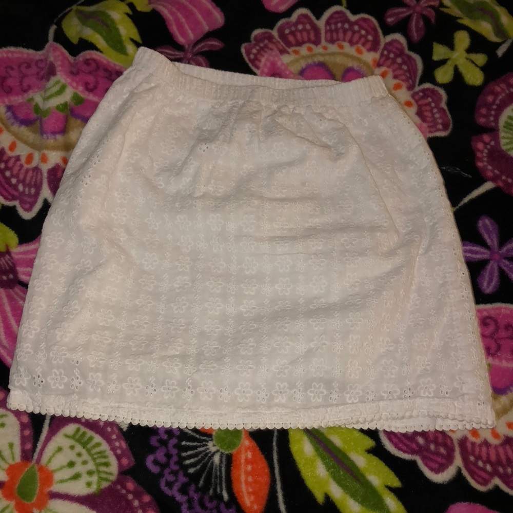 Vineyard Vines Lace White Skirt